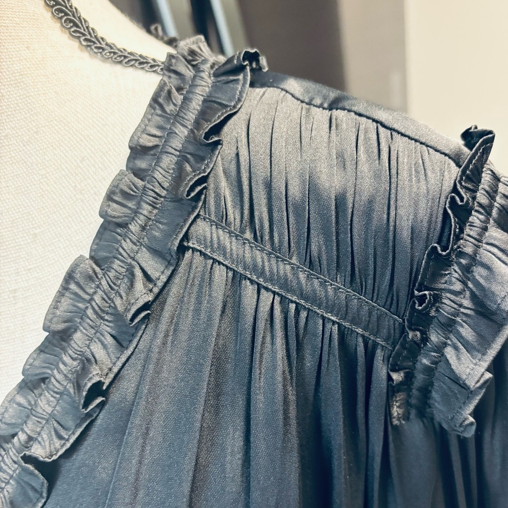 The Kooples Elegant Black Women's Blouse, Size L. Retail $215. NWT - Picture 4 of 11